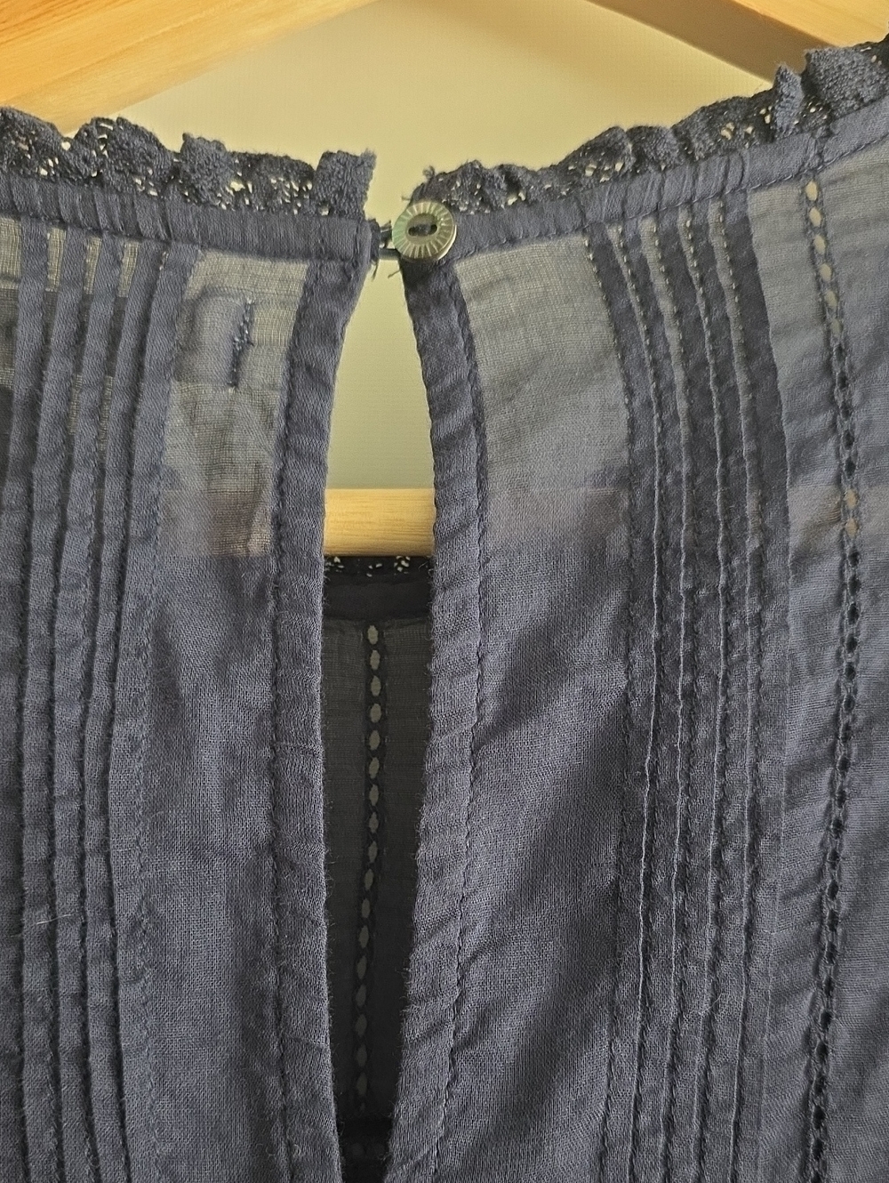 Doen Adeline Top Adriatic (Blue) XL 100% Organic Cotton New W/O Tags - Picture 8 of 9